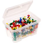 ESSELTE PUSH PINS ASSORTED PACK 200