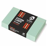 OLYMPIC RULED SYSTEM CARDS 75 X 125MM GREEN PACK 100