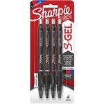 SHARPIE RETRACTABLE GEL INK PEN 07MM ASSORTED PACK 4