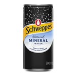 SCHWEPPES NATURAL MINERAL WATER CAN 200ML CARTON 24