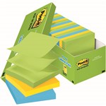 POSTIT R33018AUCP POP UP NOTES 76 X 76MM ASSORTED FLORAL FANTASY CABINET PACK 18
