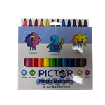 PICTOR COLOURED MEGA MARKERS PACK 12