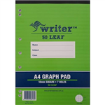 NP8016 A4 10MM GRAPH PAD 50 SHEETS 