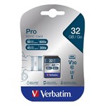 VERBATIM PRO SDHC SD CARD 32GB