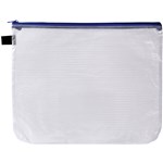 AVERY HANDY POUCH WITH ZIP A4 CLEAR AND BLUE