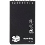 SPIRAX NOTEBOOK 87x147mm 96PG TOP OPEN BLACK P541