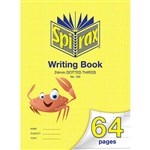 SPIRAX 160 WRITING BOOK 24MM DOTTED THIRDS 70GSM 64 PAGE 330 X 240MM CRAB