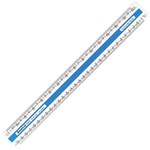 STAEDTLER 561 702 MARS OVAL SCALE RULER 300MM WHITE