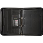 SPIRAX ZIPPERED COMPENDIUM 2 RING A4 BLACK