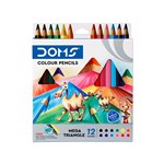 PICTOR DOMS PREMIUM JUMBO COLOURED PENCILS 50MM PACK 12