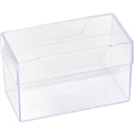 DEFLECTO BUSINESS CARD BOX 100 X 60 X 50MM CLEAR