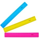 BANTEX RULER PLASTIC 300MM ASSORTED FLUORO