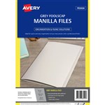 AVERY 88229 MANILLA FOLDER FOOLSCAP GREY PACK 20