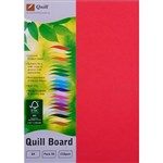 QUILL XL MULTIBOARD 210GSM A4 RED PACK 50