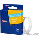 AVERY 934241 REINFORCEMENT RINGS CLEAR VINYL PACK 500