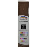 RAINBOW CREPE PAPER 500MM X 25M DARK BROWN
