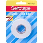 SELLOTAPE PERMANENT DOUBLE SIDED FOAM MOUNTING TAPE 12MM X 2M