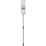 CLEANLINK MICROFIBRE FLAT MOP WITH TELESCOPIC HANDLE 1200MM WHITEGREEN