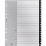LEITZ RECYCLED INDEX DIVIDER PP AZ TAB A4 GREY
