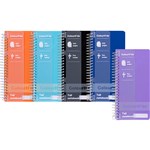 COLOURHIDE TALL NOTEBOOK 200 PAGES 79 X 164MM ASSORTED