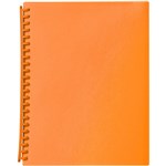 MARBIG DISPLAY BOOK REFILLABLE 20 POCKET A4 ORANGE