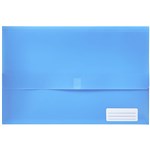 PICTOR FOOLSCAP POLY DOCUMENT WALLET WITH VELCRO BLUE