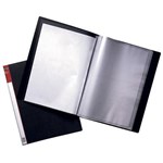 MARBIG CLEARVIEW DISPLAY BOOK NONREFILABLE 76 POCKET A4 BLACK