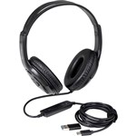 KENSINGTON USBC HEADPHONES WITH USBA ADAPTER BLACK