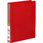 MARBIG CLEARVIEW INSERT RING BINDER 2D 25MM A4 RED