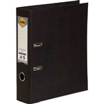 MARBIG LINEN LEVER ARCH FILE PE 75MM A4 BLACK