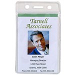 REXEL ID POUCH SOFT PORTRAIT 62 X 104MM CLEAR PACK 10