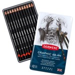 DERWENT GRAPHIC PENCIL MEDIUM SET TIN 12