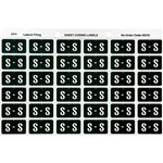 AVERY 43319 LATERAL FILE LABEL SIDE TAB COLOUR CODE S 25 X 38MM DARK GREEN PACK 180