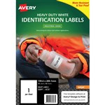 AVERY 936067 J4776 HEAVY DUTY INKJET LABELS 1UP WHITE PACK 10