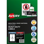 AVERY 959069 L7069 HEAVY DUTY LASER LABELS 4UP WHITE PACK 25
