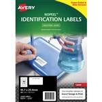 AVERY 959230 L6145 NO PEEL LABELS 40UP 457 X 254MM WHITE PACK 10