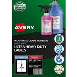 AVERY 959243 ULTRA HEAVY DUTY LABEL 991 X 677MM WHITE PACK 10