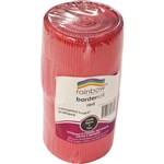 RAINBOW CORRUGATED SCALLOPED BORDER ROLL 60MM X 15M RED