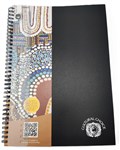 CULTURAL CHOICE NOTEBOOK A4 120PG SPIRAL SIDE OPEN PP BLACK