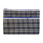 PICTOR TARTAN DOUBLE ZIP PENCIL CASE 350 X 260 MM