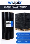 WRAPIX PALLET WRAP BLOWN FILM BLACK 500MM X 300M 25UM