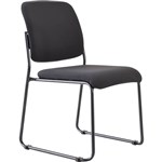 BURO MARIO VISITOR CHAIR SLED BASE JETT FABRIC BLACK