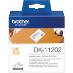 BROTHER DK11202 LABEL ROLL 62 X 100MM WHITE ROLL 300
