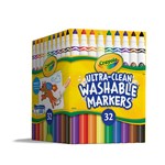 CRAYOLA ULTRA CLEAN CLASSIC WASHABLE MARKERS SHARE PACK 32