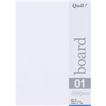 QUILL BOARD 200GSM A5 WHITE PACK 50