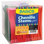 ZART BASICS CHENILLE STEMS 150MM ASSORTED PACK 1000