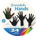 ZART SCRATCH HANDS 4 DESIGNS PACK 24