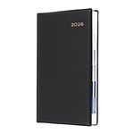 COLLINS BELMONT 61PAV99 DIARY DAY TO PAGE OCTAVO BLACK