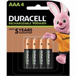 DURACELL RECHARGEABLE AAA BATTERY PACK 4