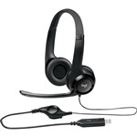 LOGITECH H390 USB HEADSET BLACK